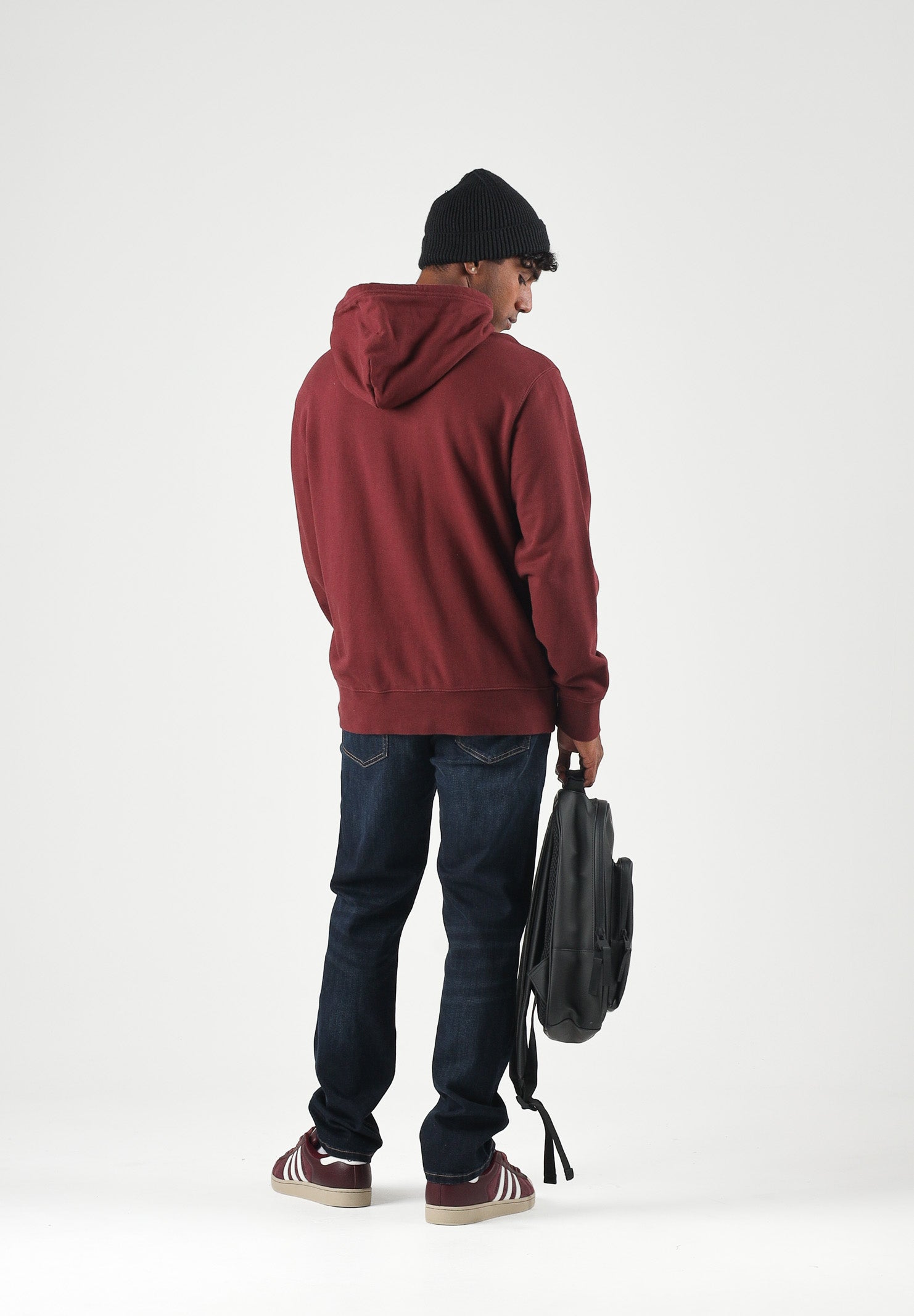 LEVI'S® Felpa con cappuccio bordeaux per uomo con tasca a marsupio frontale. 34581-0065 . LEVI'S® 