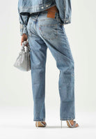 LEVI'S Jeans 501® '90S Med Indigo blu da donna con lavaggio medio, effetto vissuto A1959-0146 . LEVI'S® 