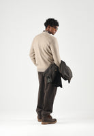 LEVI'S® Maglione girocollo DIAMOND LATICE VINTAGE khaki neutral beige da uomo A4320-0035 . LEVI'S® 