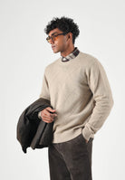 LEVI'S® Maglione girocollo DIAMOND LATICE VINTAGE khaki neutral beige da uomo A4320-0035 . LEVI'S® 