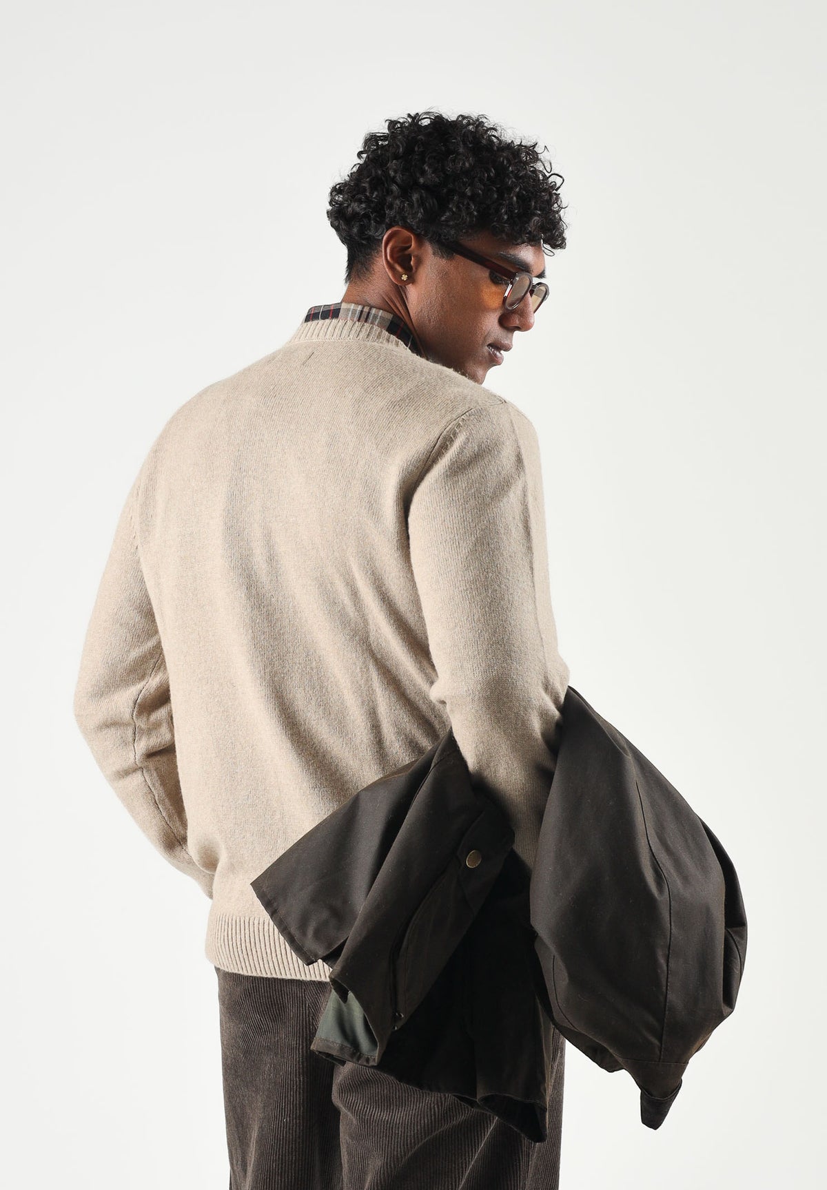 LEVI'S® Maglione girocollo DIAMOND LATICE VINTAGE khaki neutral beige da uomo A4320-0035 . LEVI'S® 