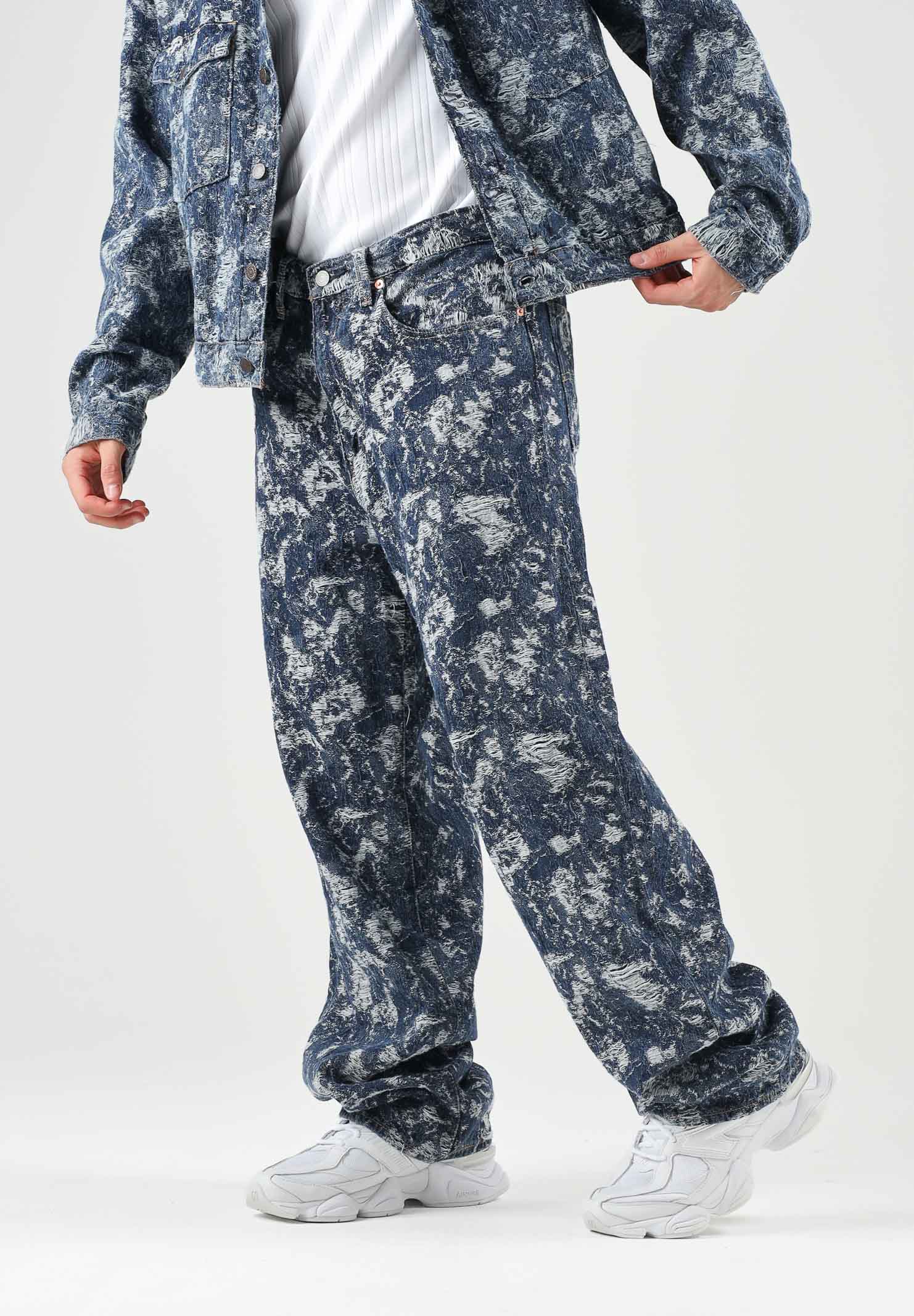 LEVI'S® Jeans 578™ BAGGY Dark Wash, blu indaco scuro, per uomo e donna con motivo fantasia all-over. A4750-0134 . LEVI'S® 