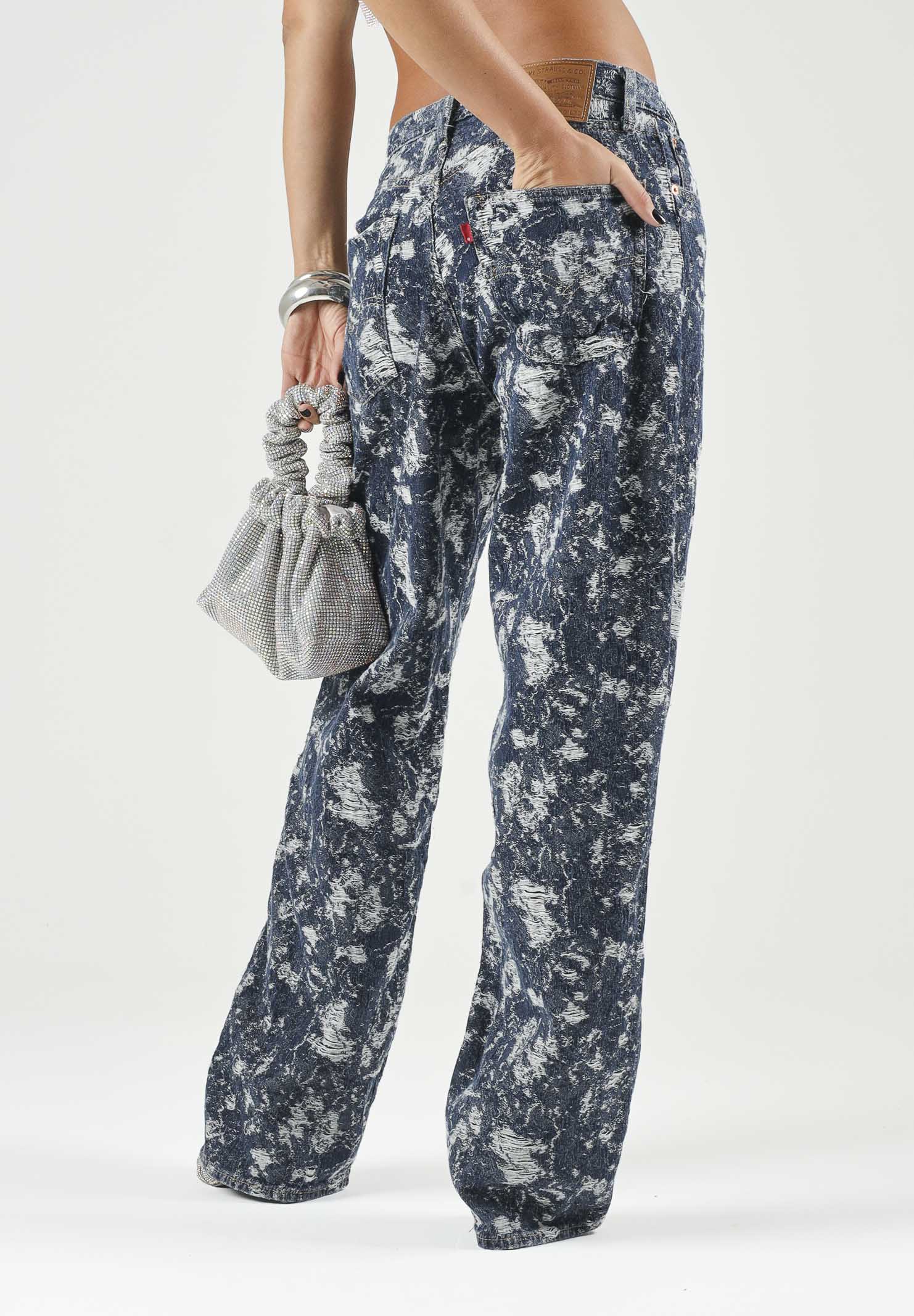 LEVI'S® Jeans 578™ BAGGY Dark Wash, blu indaco scuro, per uomo e donna con motivo fantasia all-over. A4750-0134 . LEVI'S® 