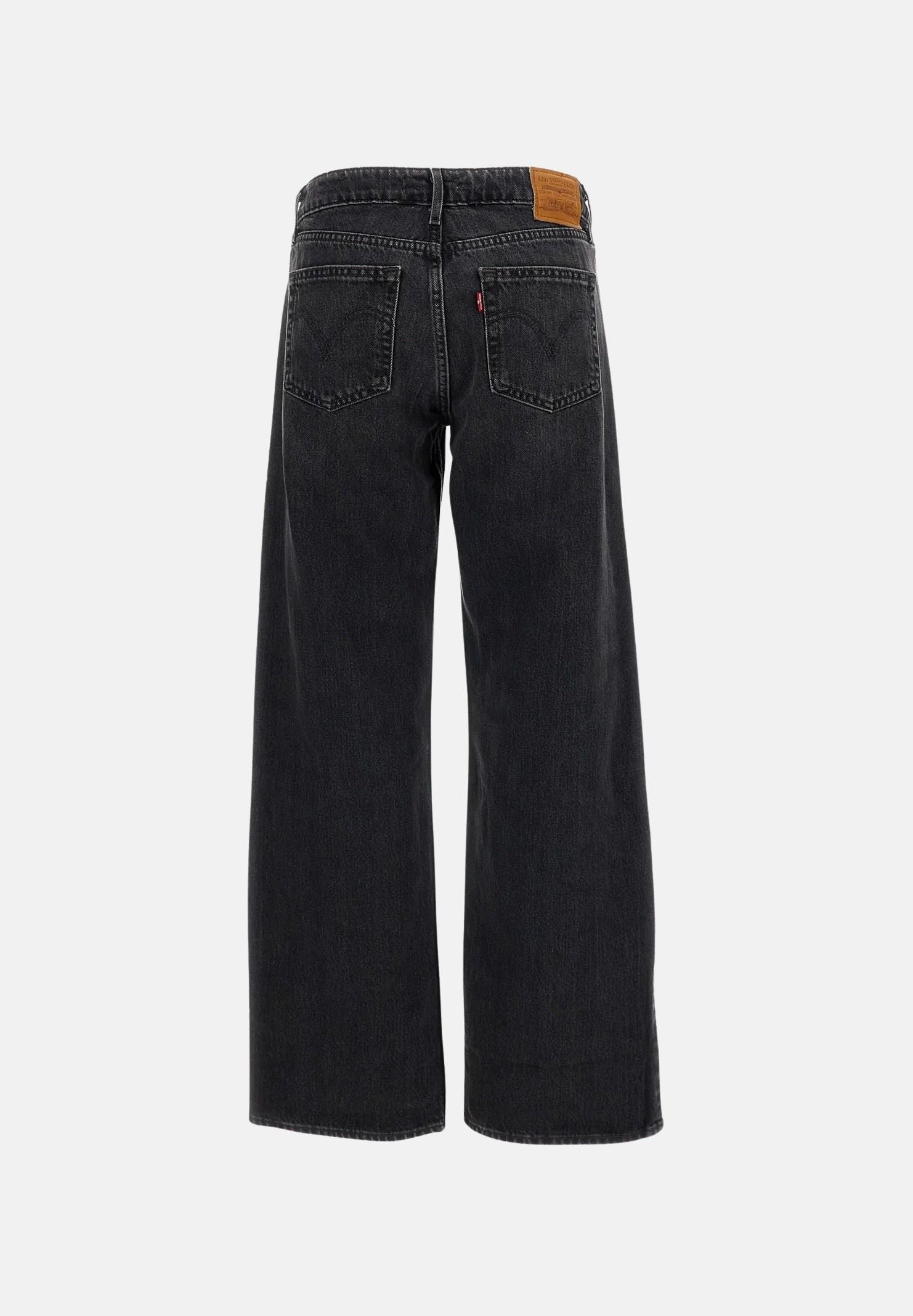 LEVI'S Jeans LOW LOOSE Tech Storm nero da donna con lavaggio sfumato e gamba ampia. A5566-0027 . LEVI'S® 