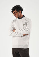 LYLE & SCOTT Maglioncino girocollo beige da uomo con mini logo KN2110VC W870 LYLE & SCOTT 