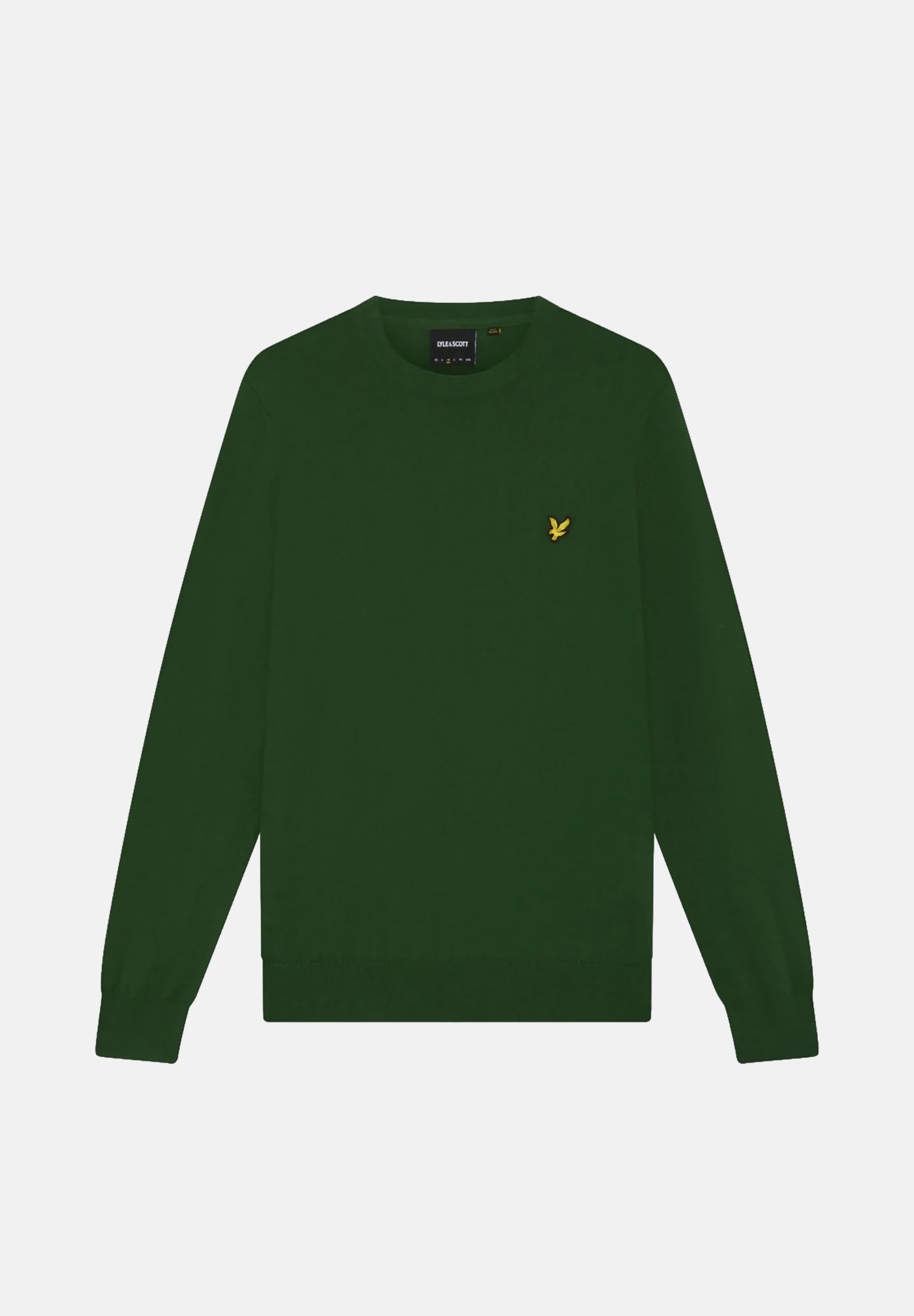 LYLE & SCOTT Maglioncino girocollo verde da uomo con mini logo KN2110VC Y295 LYLE & SCOTT 