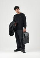 LYLE & SCOTT Maglioncino girocollo nero da uomo con mini logo KN2110VC Z865 LYLE & SCOTT 
