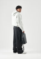 LYLE & SCOTT pantaloni WIDE LEG Jet Black neri da uomo in cotone, con vita elasticizzata, coulisse regolabile e gamba ampia e dritta. ML2583V Z865 LYLE & SCOTT 