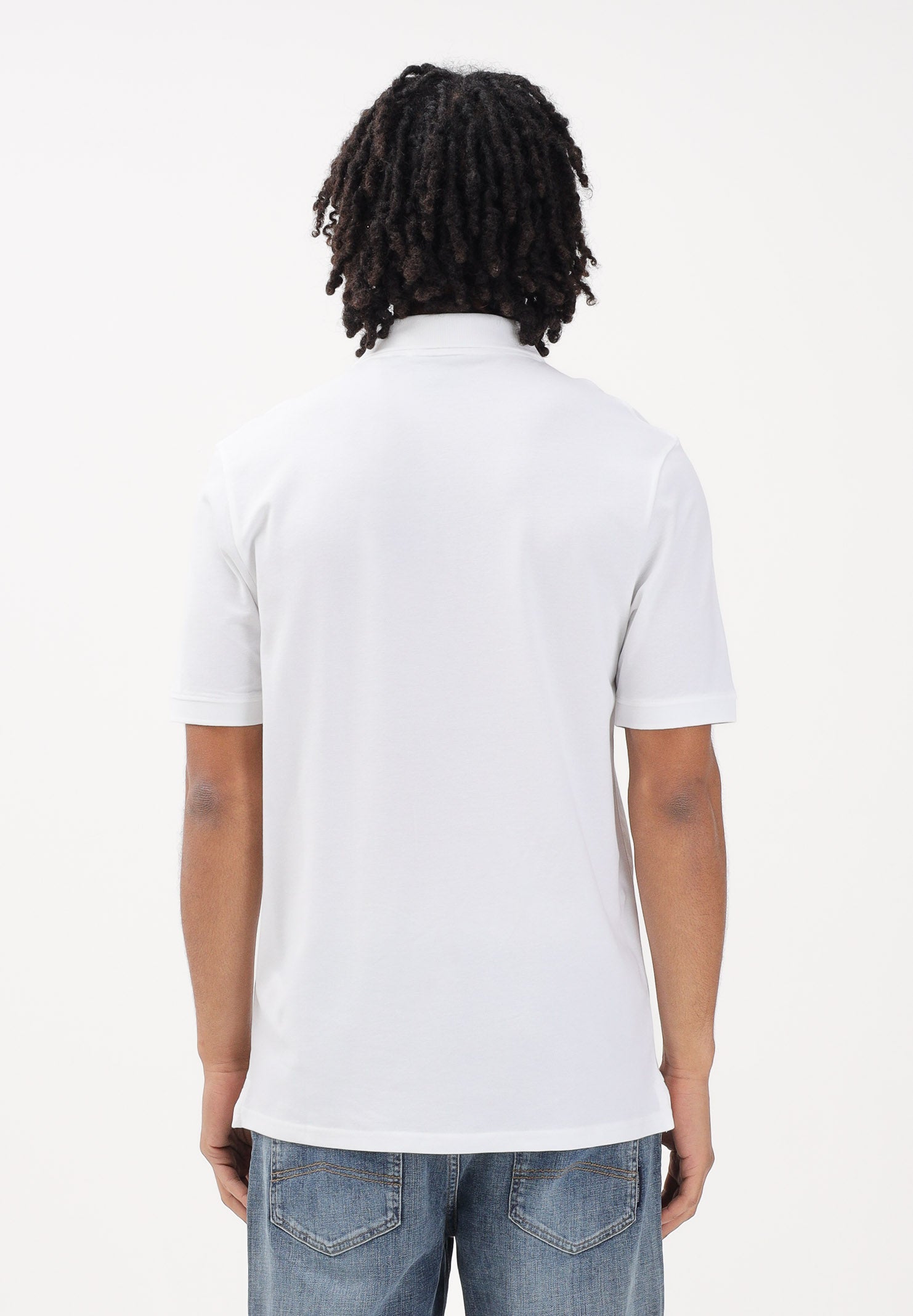 LYLE & SCOTT Polo a manica corta bianca da uomo con patch logo golden eagle SP400VOG 626 LYLE & SCOTT 