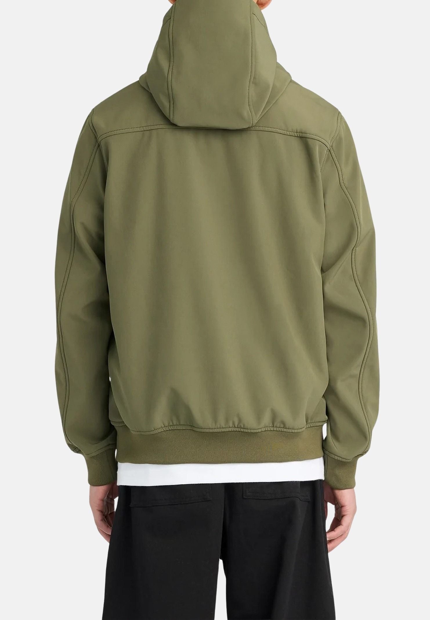 LYLE & SCOTT Giacca a vento softshell foderata in pile verde oliva da uomo JK2110V Y294 LYLE & SCOTT 