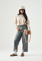 MM6 MAISON MARGIELA Jeans 5 Pockets in denim per donna, ragazzi e bambini con cinque tasche, gamba dritta M60452MM08D M601 MAISON MARGIELA 