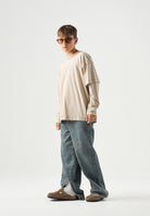 MM6 MAISON MARGIELA Jeans 5 Pockets in denim per donna, ragazzi e bambini con cinque tasche, gamba dritta M60452MM08D M601 MAISON MARGIELA 