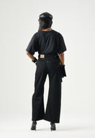 MM6 MAISON MARGIELA Jeans in denim nero per donna, ragazzi e bambini con taglio dritto M60969MM09E M6900 MAISON MARGIELA 