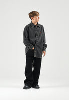 MM6 MAISON MARGIELA Jeans in denim nero per donna, ragazzi e bambini con taglio dritto M60969MM09E M6900 MAISON MARGIELA 
