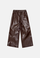 MM6 MAISON MARGIELA pantalone Wide-Leg marrone intenso per donna, ragazzi e bambini con gamba ampia M60994MM08L M6713 MAISON MARGIELA 