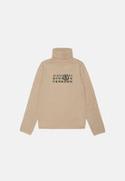 MM6 MAISON MARGIELA Dolcevita in misto lana beige per donna, ragazzi e bambinicon logo frontale M61064MM06Q M6712 MAISON MARGIELA 