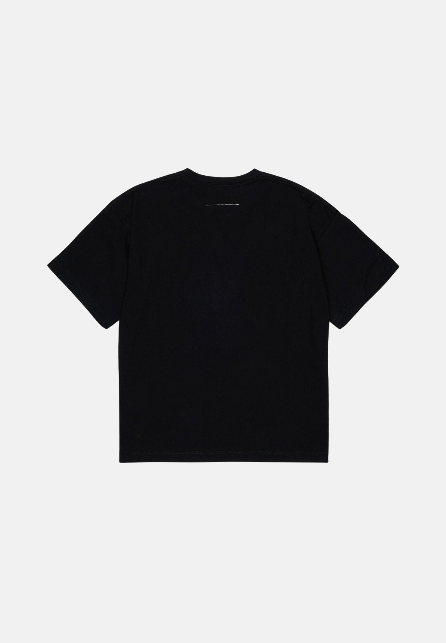MM6 MAISON MARGIELA T-shirt manica corta nera per donna, ragazzi e bambini con logo numerico MM6 stampato sul davanti. M61117MM02Y M6900 MAISON MARGIELA 