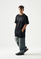 MM6 MAISON MARGIELA T-shirt manica corta nera per donna, ragazzi e bambini con logo numerico MM6 stampato sul davanti. M61117MM02Y M6900 MAISON MARGIELA 