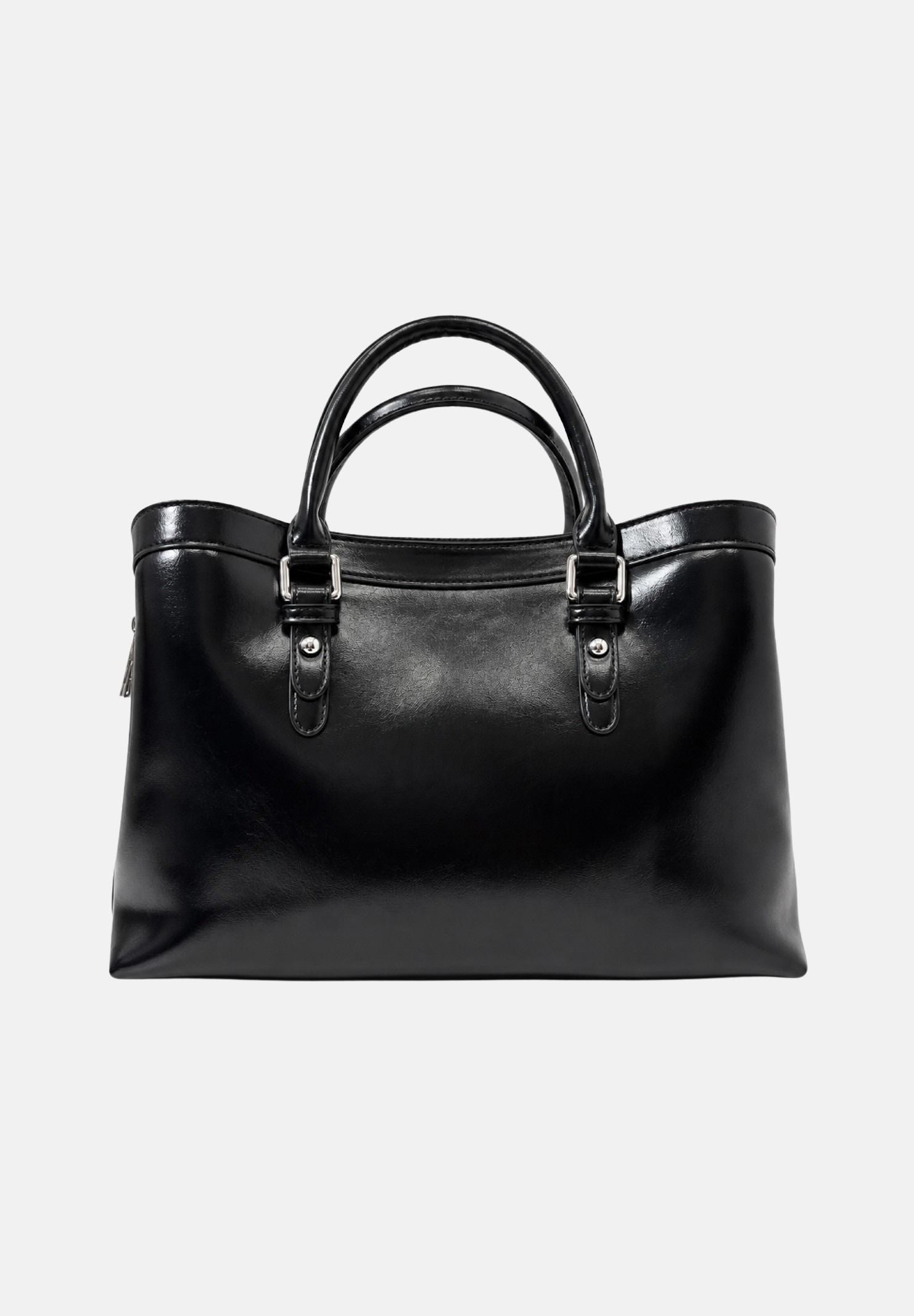 MARC ELLIS Borsa a mano BAYLE-STAR  nero per donna con eleganti dettagli metallici argentati e tracolla coordinata. BAYLE-STAR BLSI MARC ELLIS 