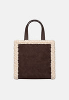 MARC ELLIS Borsa a mano BUBY-BUCKSKIN S marrone cioccolato per donna con eleganti profili in ecopelliccia BUBY-BUCKSKIN-S CH MARC ELLIS 