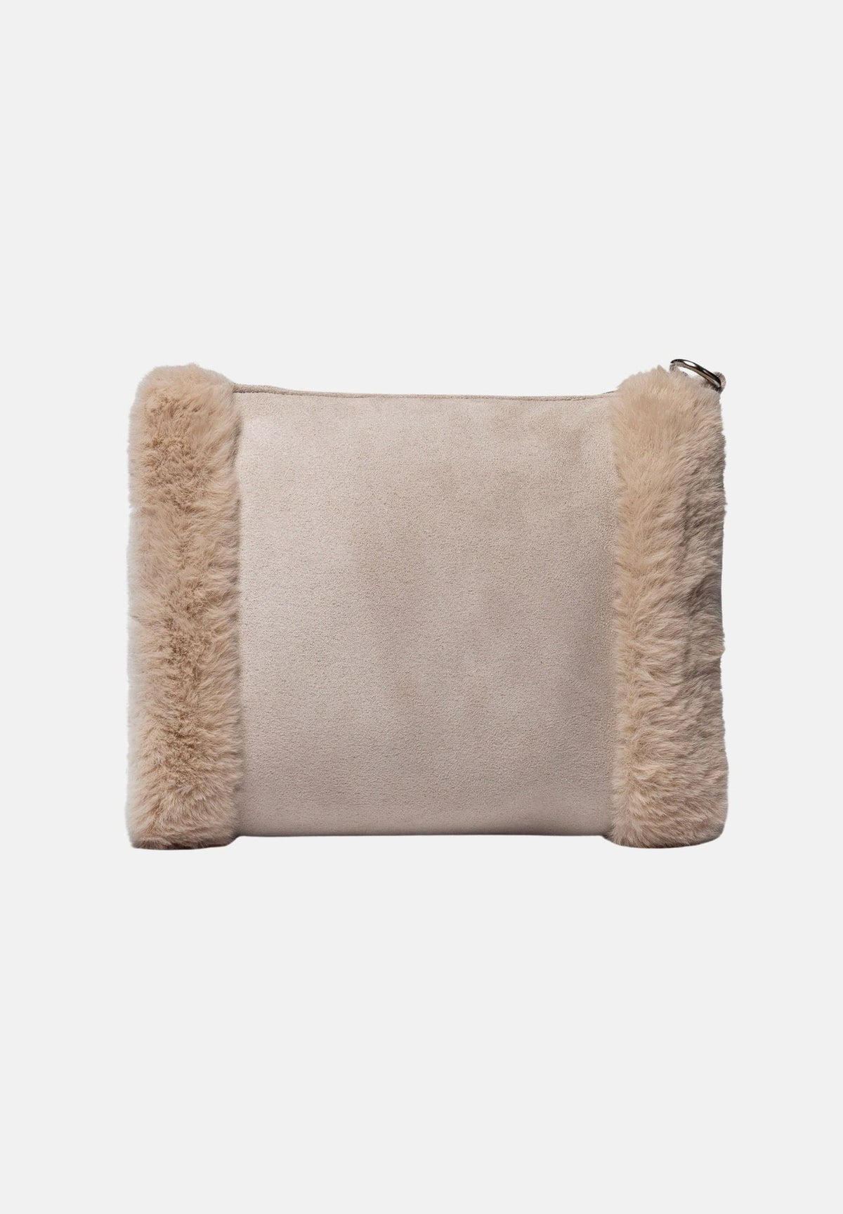 MARC ELLIS Pochette beige da donna con inserti laterali effetto pelliccia e cinturino da polso. BUBY-CARACAL-C DABE MARC ELLIS 