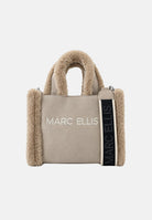 MARC ELLIS Borsa a mano BUBY CARACAL S  beige scuro per donna con soffici profili laterali in ecopelliccia BUBY-CARACAL-S DABE MARC ELLIS 