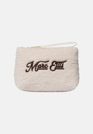 MARC ELLIS Pochette a mano BUBY FRIZZ C  beige scuro per donna con soffice rivestimento in ecopelliccia effetto teddy BUBY-FRIZZ-C DABE MARC ELLIS 