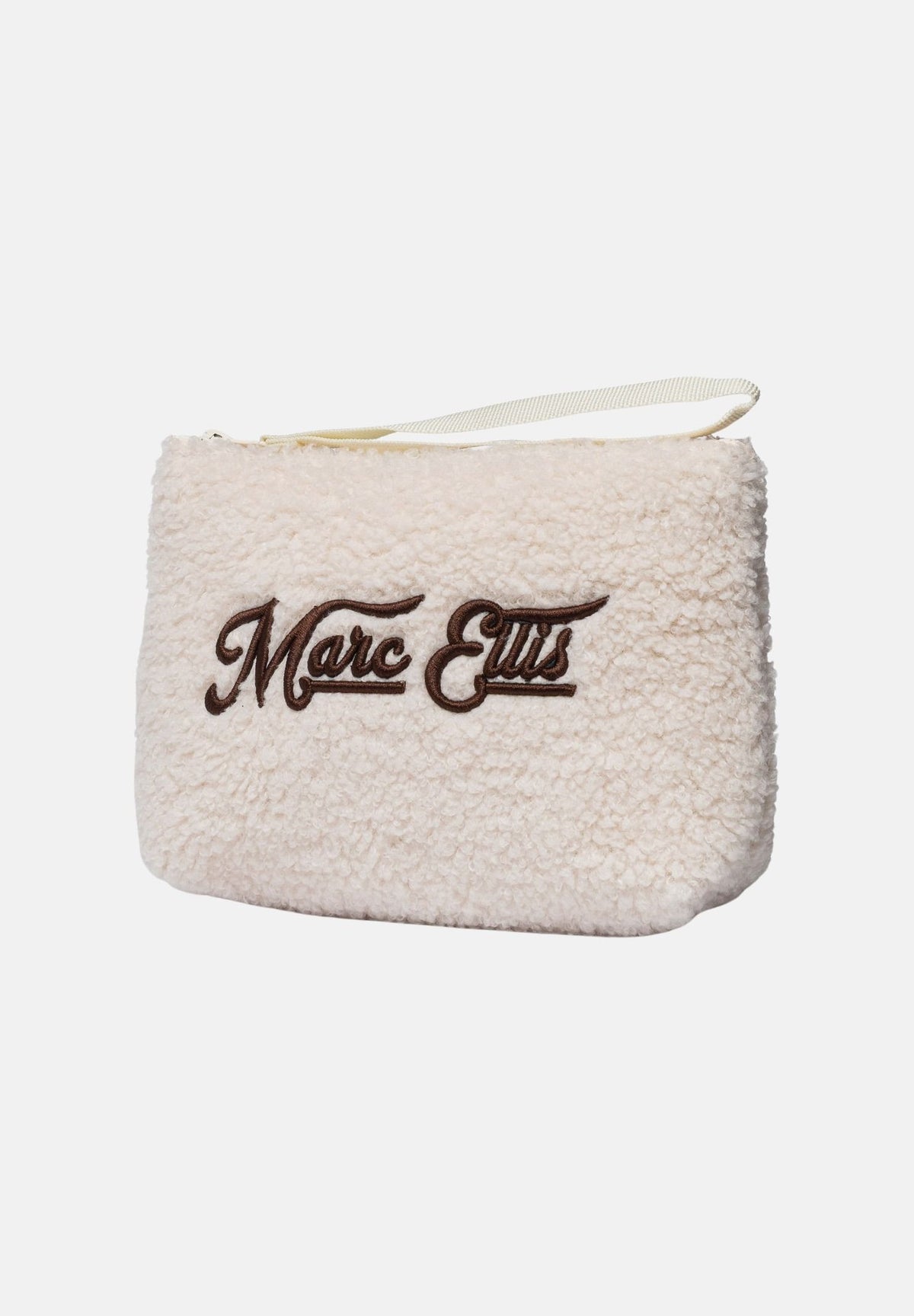 MARC ELLIS Pochette a mano BUBY FRIZZ C  beige scuro per donna con soffice rivestimento in ecopelliccia effetto teddy BUBY-FRIZZ-C DABE MARC ELLIS 