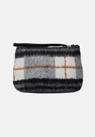 MARC ELLIS Pochette a mano BUBY PLAID  nero-grigio per donna con raffinata fantasia scozzese plaid BUBY-PLAID-C BL MARC ELLIS 