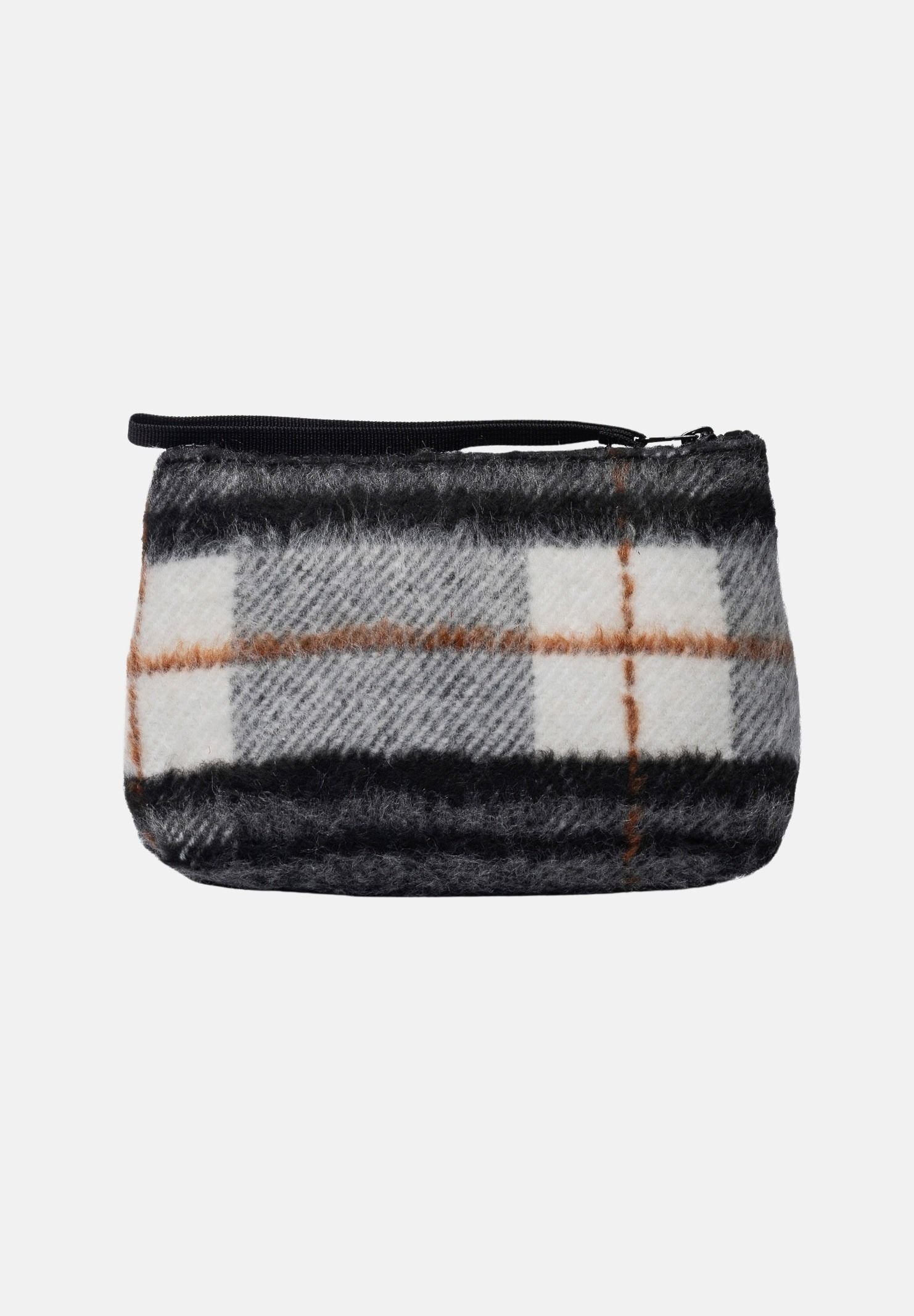 MARC ELLIS Pochette a mano BUBY PLAID  nero-grigio per donna con raffinata fantasia scozzese plaid BUBY-PLAID-C BL MARC ELLIS 