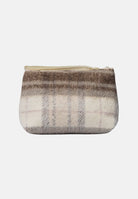 MARC ELLIS Pochette a mano BUBY PLAID  beige scuro per donna con raffinata fantasia scozzese plaid BUBY-PLAID-C DABE MARC ELLIS 