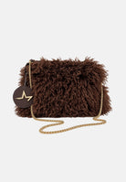 MARC ELLIS Borsa a tracolla  BUBY YAK marrone cioccolato per donna con soffice rivestimento in ecopelliccia effetto pelo di yak BUBY-YAK-C CH MARC ELLIS 