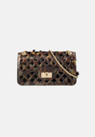 MARC ELLIS Borsa a tracolla FLAT BASK LEO Leopard-Light Gold leopardata marrone da donna FLAT-BASK-LEO LELIGO MARC ELLIS 