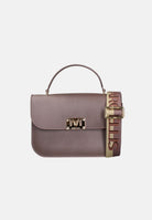 MARC ELLIS Borsa a mano FLAT EAR M cioccolato per donna con patta frontale, logo metallico e dettagli oro chiaro. FLAT-EAR-M CHLIGO MARC ELLIS 