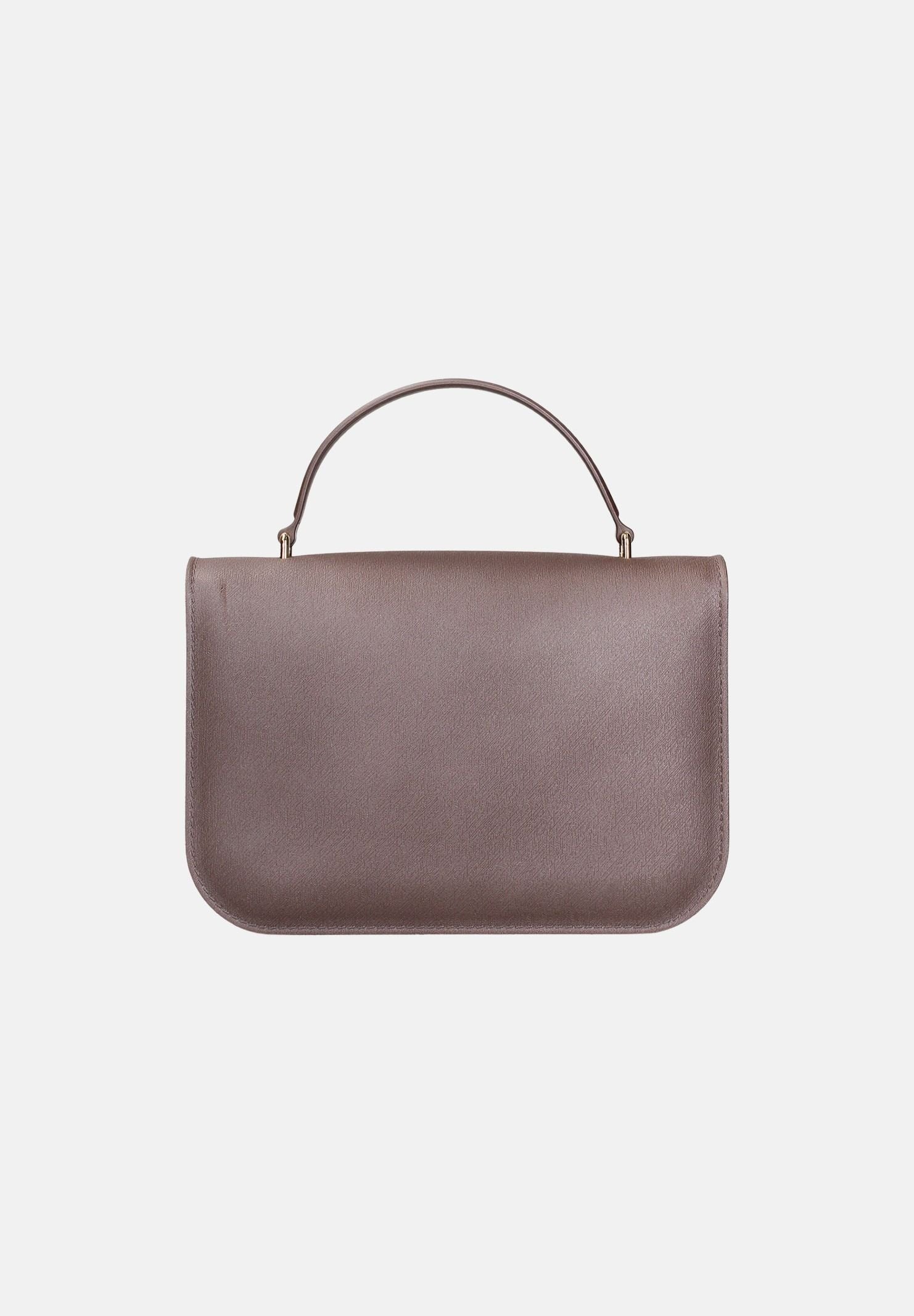 MARC ELLIS Borsa a mano FLAT EAR M cioccolato per donna con patta frontale, logo metallico e dettagli oro chiaro. FLAT-EAR-M CHLIGO MARC ELLIS 