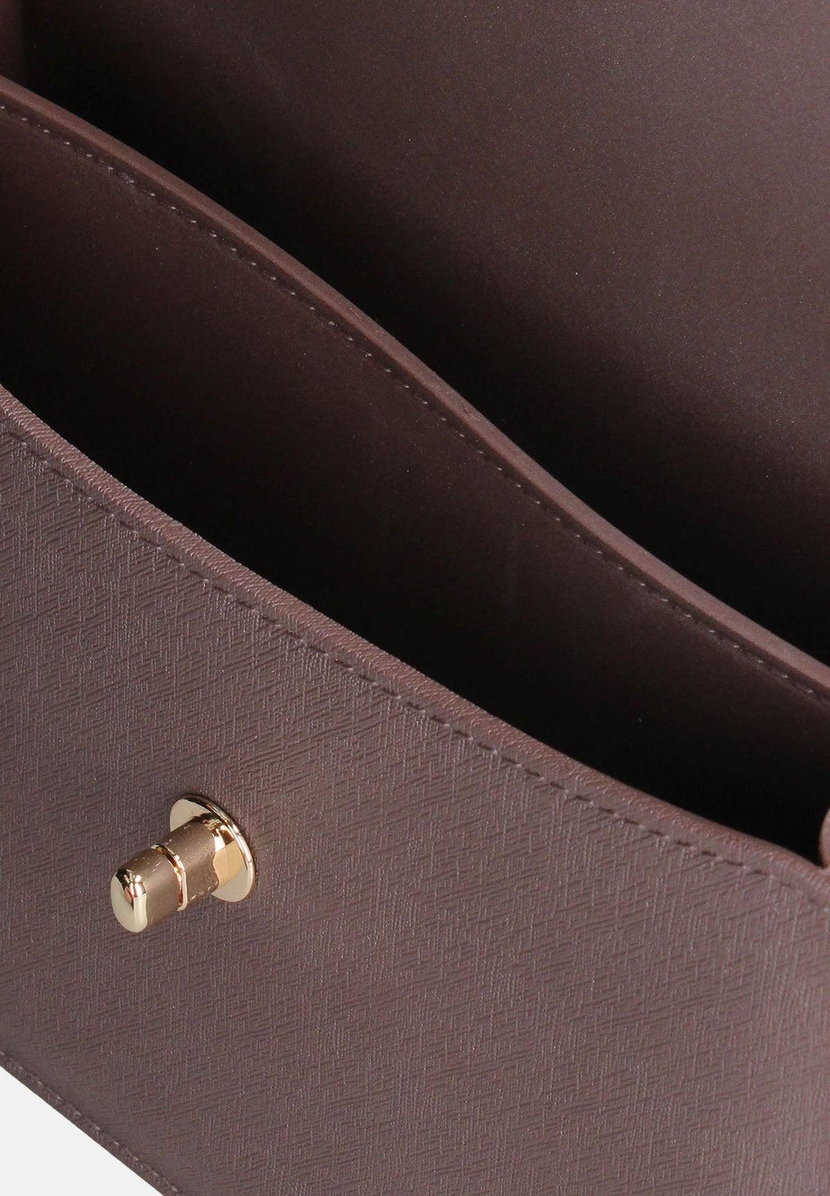 MARC ELLIS Borsa a mano FLAT EAR M cioccolato per donna con patta frontale, logo metallico e dettagli oro chiaro. FLAT-EAR-M CHLIGO MARC ELLIS 