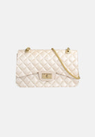 MARC ELLIS Borsa a tracolla FLAT FALCON M beige da donna con lavorazione trapuntata FLAT-FALCO-M27 DABEMAGO MARC ELLIS 