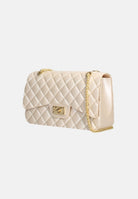 MARC ELLIS Borsa a tracolla FLAT FALCON M beige da donna con lavorazione trapuntata FLAT-FALCO-M27 DABEMAGO MARC ELLIS 