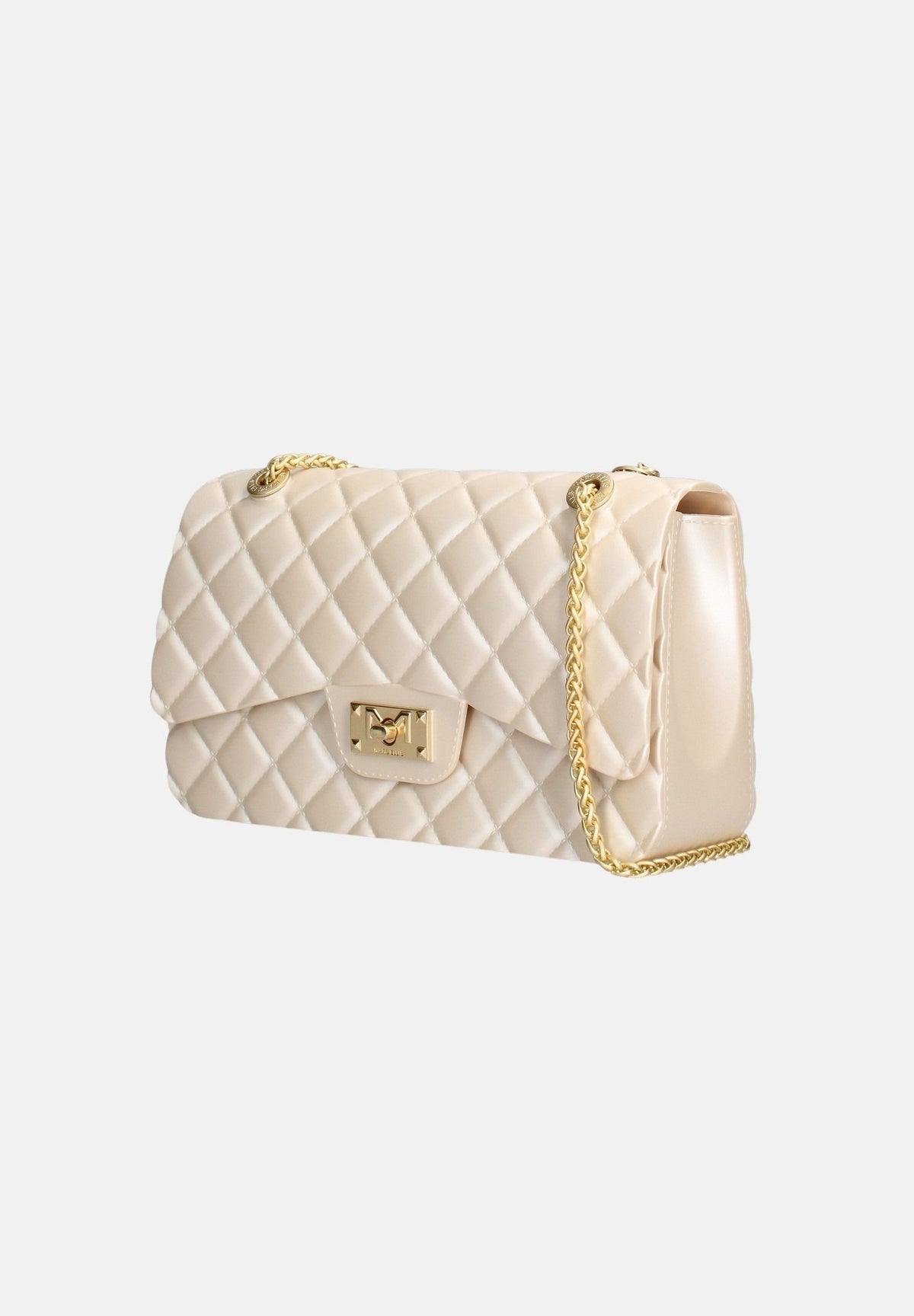 MARC ELLIS Borsa a tracolla FLAT FALCON M beige da donna con lavorazione trapuntata FLAT-FALCO-M27 DABEMAGO MARC ELLIS 