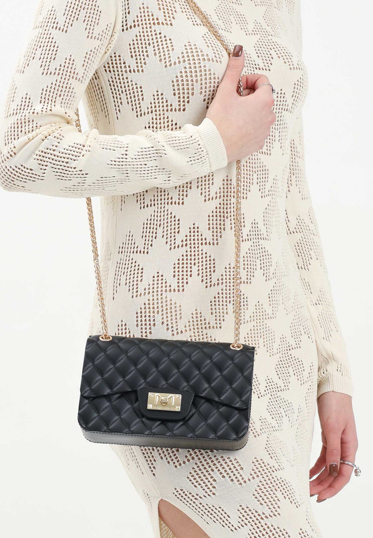 MARC ELLIS Borsa a tracolla Flat Falcon nera da donna FLAT-FALCON BLLIGO MARC ELLIS 