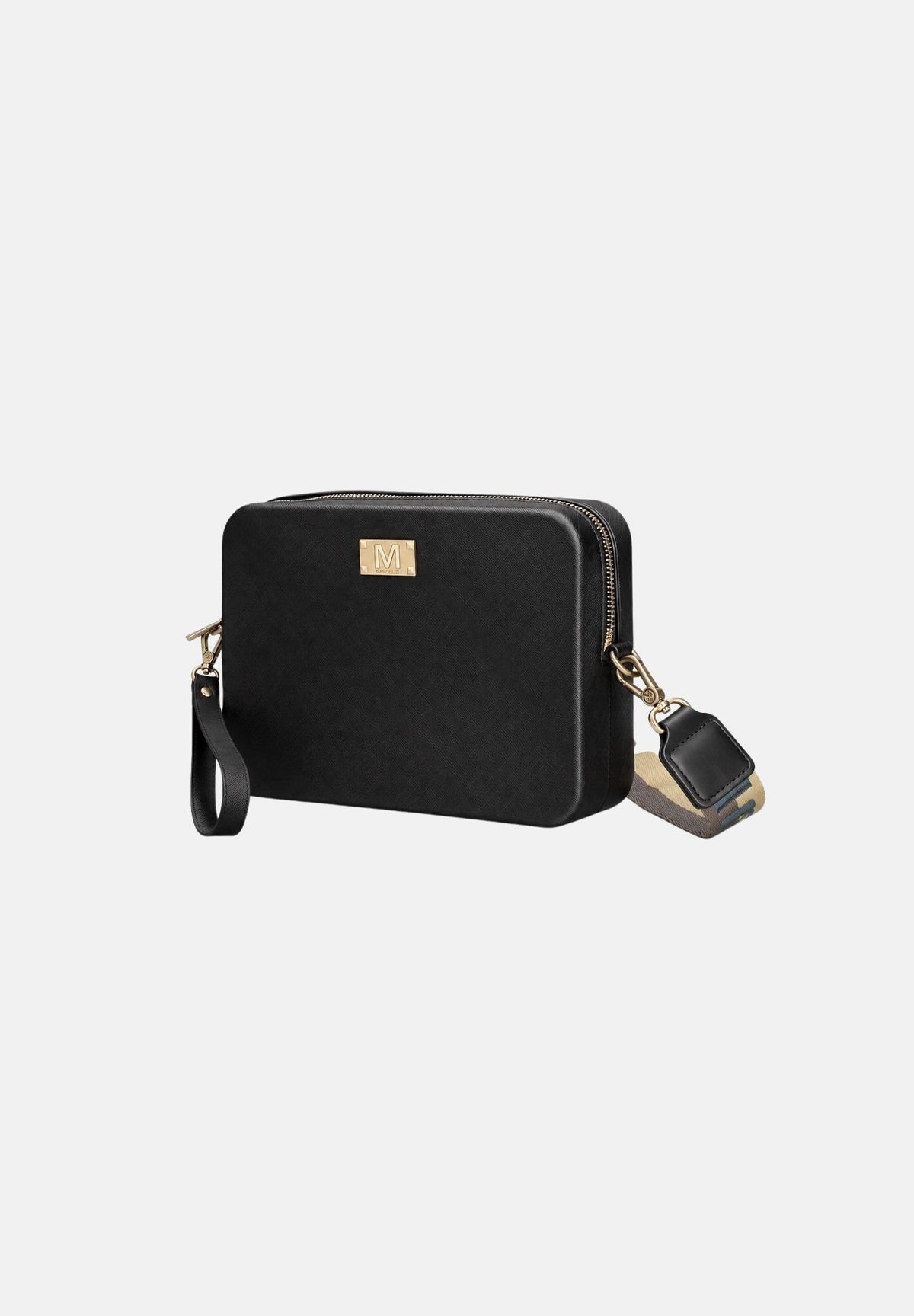 MARC ELLIS Borsa a tracolla FLAT-FLOWE nera per donna con elegante finitura liscia gommata FLAT-FLOWE-27 BLLIGO MARC ELLIS 