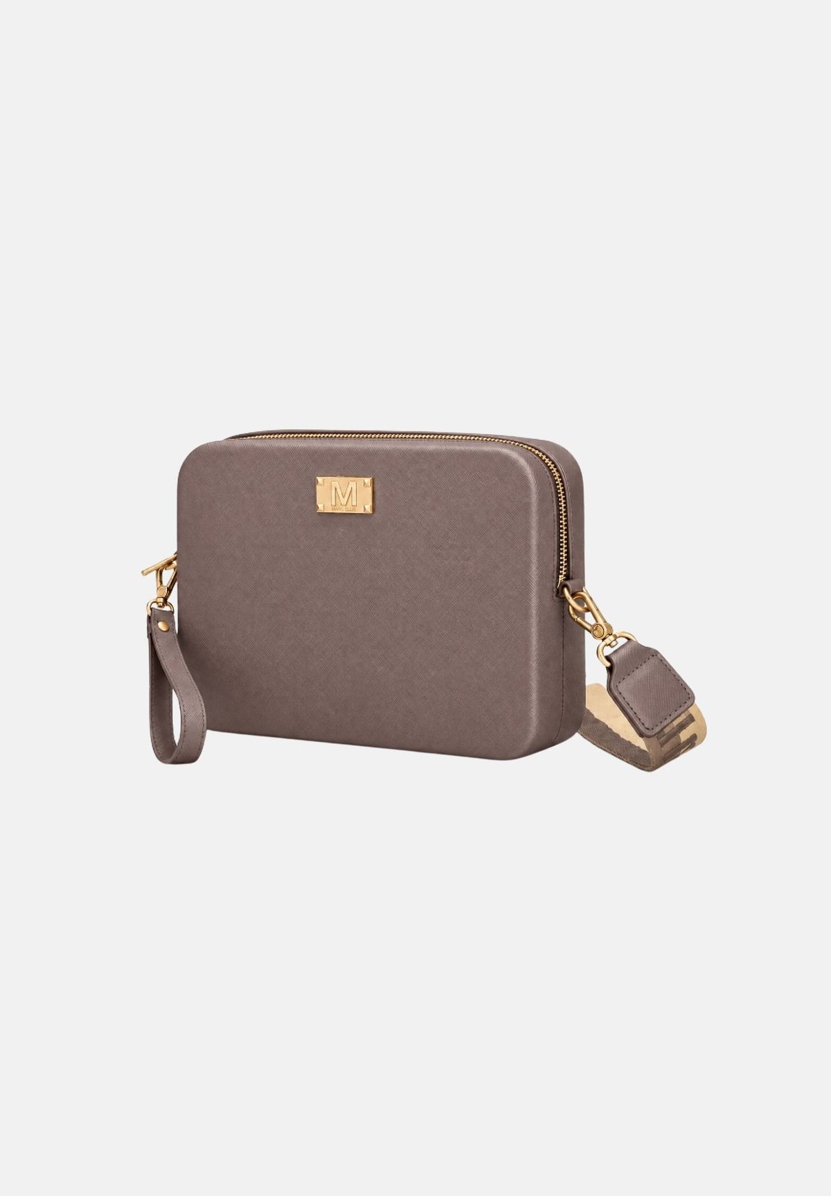 MARC ELLIS Borsa a tracolla FLAT-FLOWE choccolate light-marrone chiaro per donna con elegante finitura liscia gommata FLAT-FLOWE-27 CHLIGO MARC ELLIS 