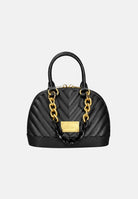 MARC ELLIS Borsa a mano FLAT-MAYA nera per donna con elegante lavorazione trapuntata a chevron FLAT-MAYA-M27 BLMAGO MARC ELLIS 
