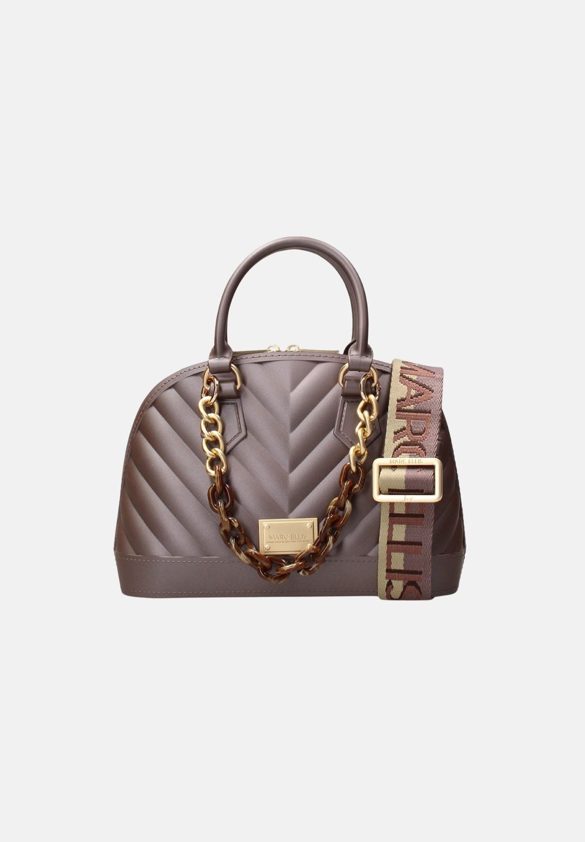 MARC ELLIS Borsa FLAT-MAYA M  marrone cioccolato per donna con elegante motivo trapuntato FLAT-MAYA-M27 CHMAGO MARC ELLIS 