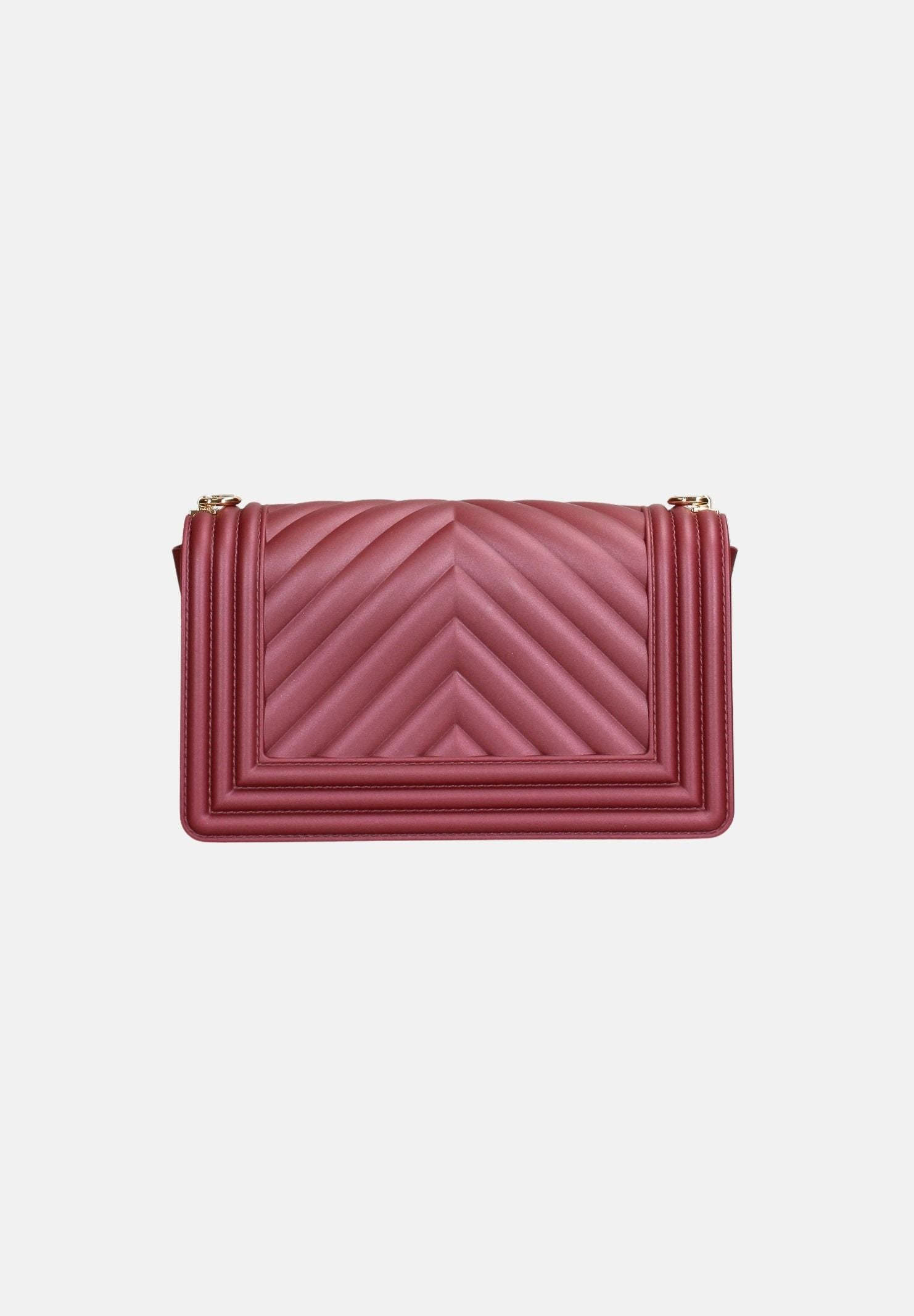 MARC ELLIS Borsa a tracolla  FLAT S  burgundy bordeaux  per donna con elegante motivo trapuntato a chevron FLAT-S27 BUMAGO MARC ELLIS 