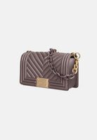 MARC ELLIS Borsa FLAT S  marrone cioccolato per donna con elegante motivo trapuntato a chevron FLAT-S27 CHMAGO MARC ELLIS 