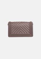 MARC ELLIS Borsa FLAT S  marrone cioccolato per donna con elegante motivo trapuntato a chevron FLAT-S27 CHMAGO MARC ELLIS 