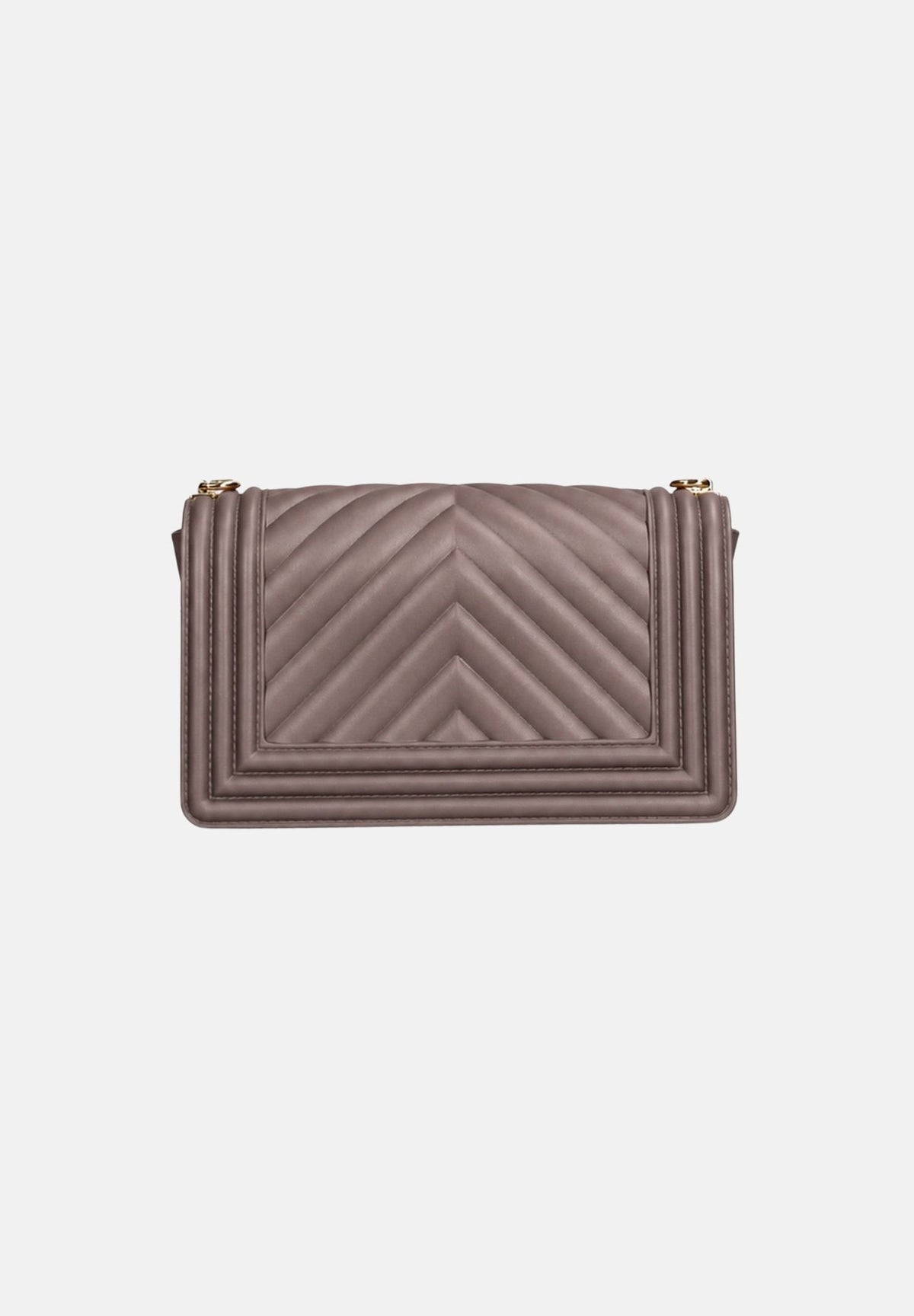 MARC ELLIS Borsa FLAT S  marrone cioccolato per donna con elegante motivo trapuntato a chevron FLAT-S27 CHMAGO MARC ELLIS 