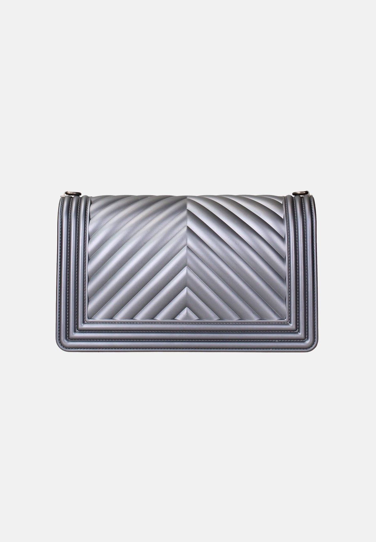 MARC ELLIS Borsa FLAT S grigio canna da fucile da donna con elegante motivo trapuntato a chevron FLAT-S27 GUMEMA MARC ELLIS 