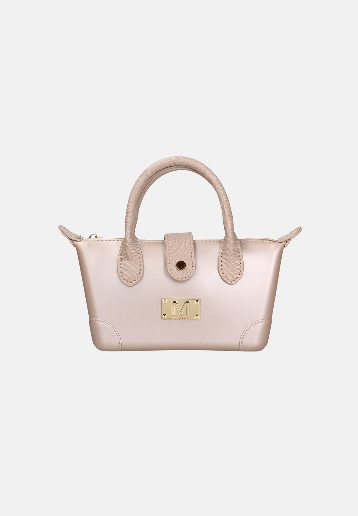 MARC ELLIS Borsa a mano LOLLIPOP S  beige scuro per donna con profilo svasato e manici rigidi superiori. LOLLIPOP-S27 DABELIGO MARC ELLIS 
